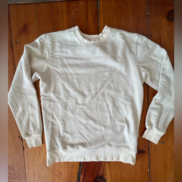 Askov Finlayson adult XXS cream organic cotton crewneck made in Peru - Picture 5 of 6